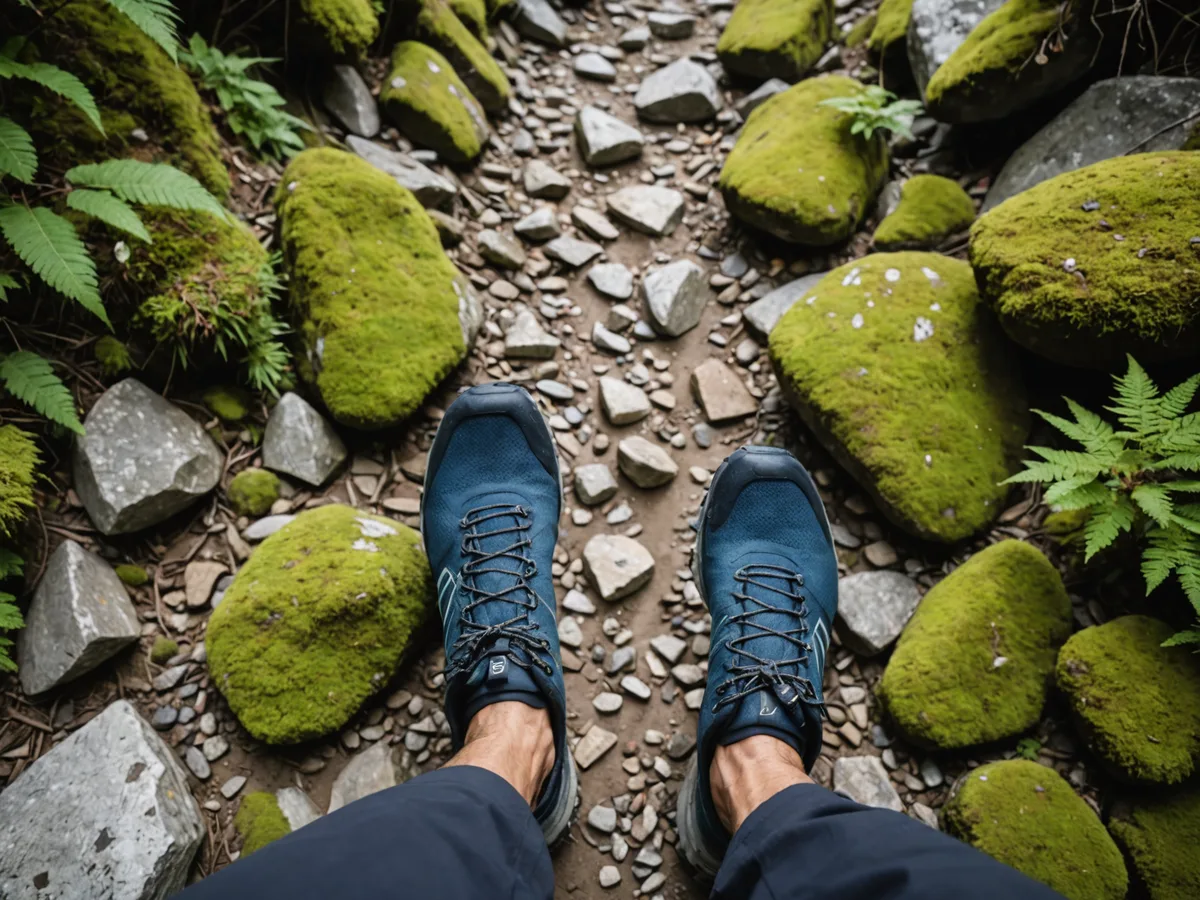 Trail Glider on foot on mountain trail
